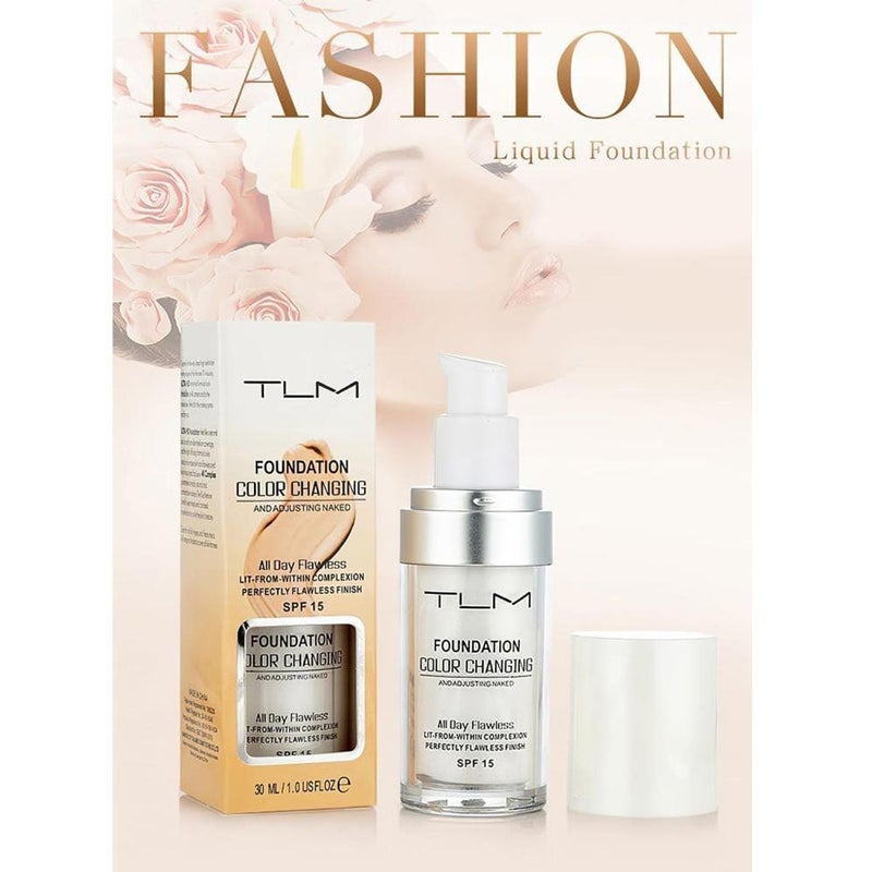 TLM Color Changing Liquid Foundation White 30ml - Image 3